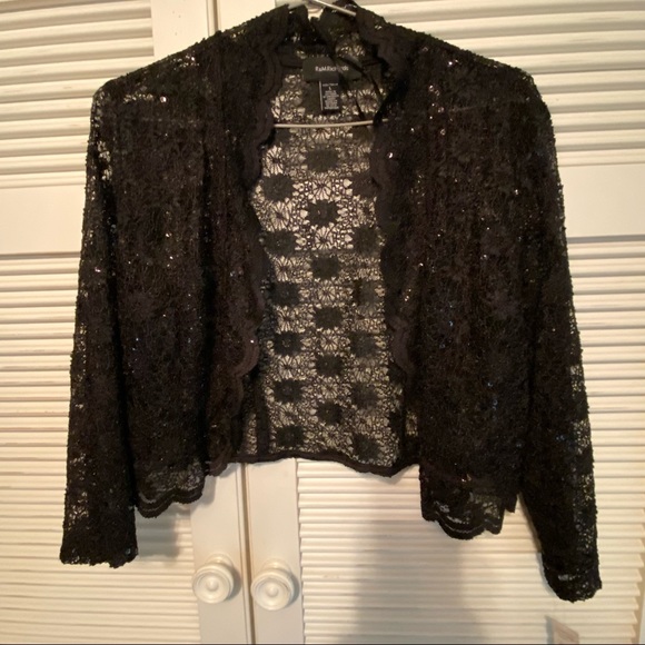 R&M Richards Sleeveless Dress with Lace Jacket - Picture 6 of 11